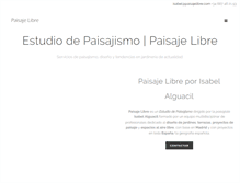 Tablet Screenshot of paisajelibre.com